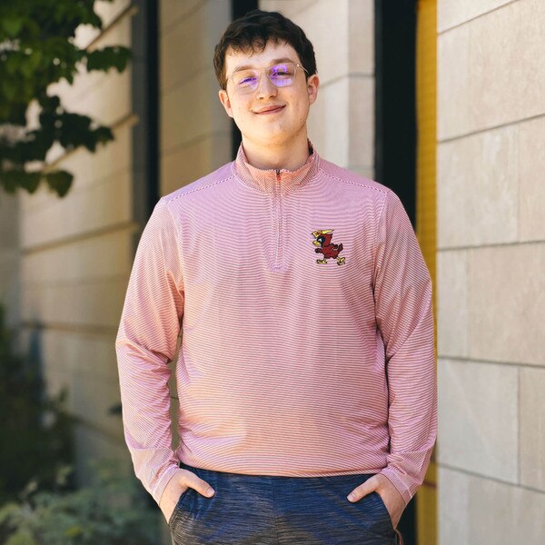 Antigua Pennant Cy Cardinal Quarter Zip